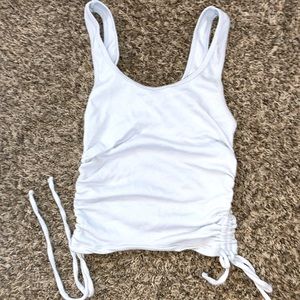 Hollister size small white side tie tank top! Worn once